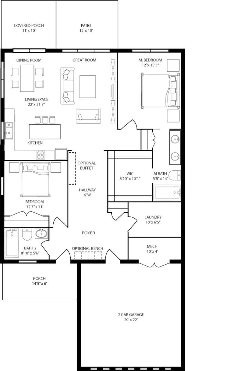 Living Options | 2-Bedroom Senior Homes by Rabbit Ridge Senior Living